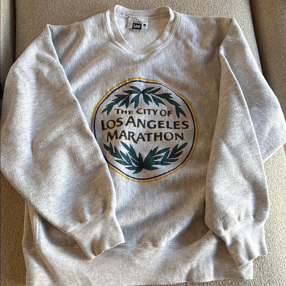Vintage Lee LA Marathon Gray Crewneck